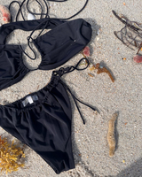 IPANEMA ADJUSTABLE BIKINI BOTTOMS IN BLACK 