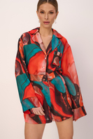 SOLE SHORTS WITH A BLEND OF SILK IN MULTICOLOR