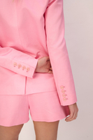 EZE LINEN AND SILK JACKET IN BARBIE PINK