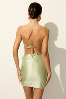 BIMINI CUT-OUT MINI SKIRT IN PISTACHIO CREAM