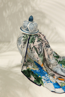 MAGGIORE SILK SCARF IN PALM GREENS 