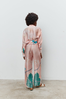 ANTIBES LONG WIDE PANTS IN PEACH PINK