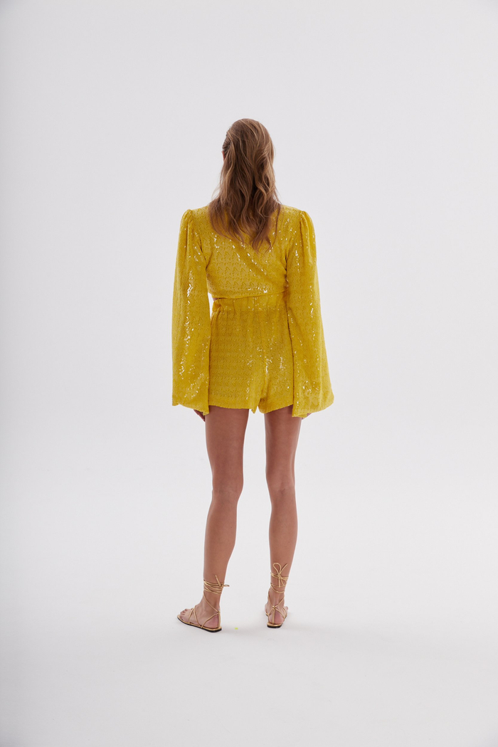 DUBAI SILK BEADED SHORTS