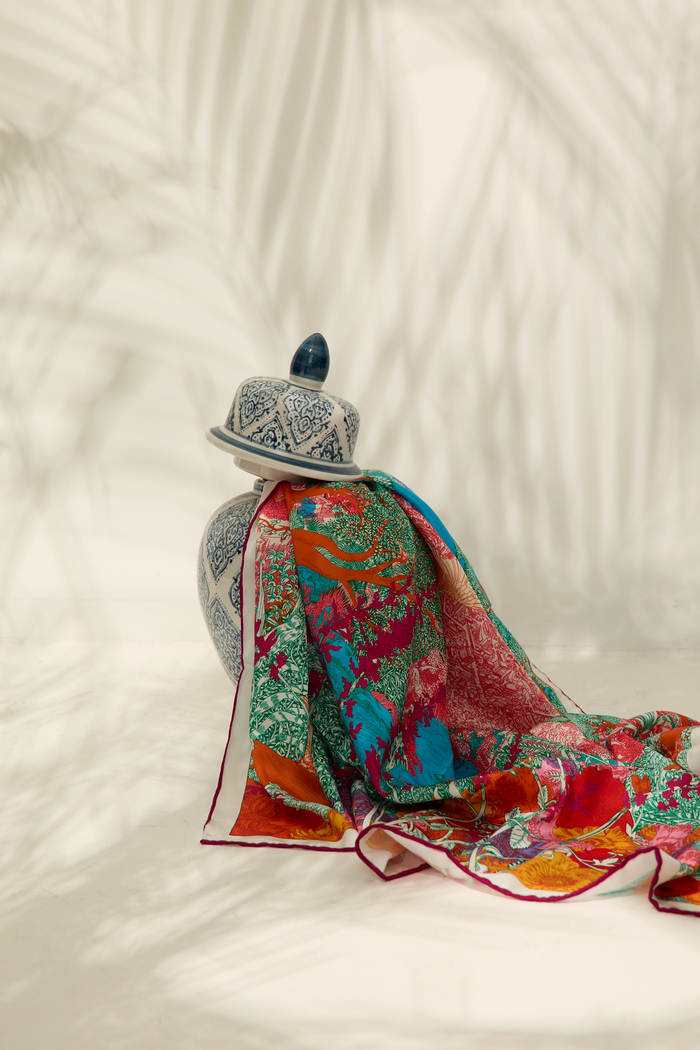 ISEO SILK SCARF MULTIBLOOM