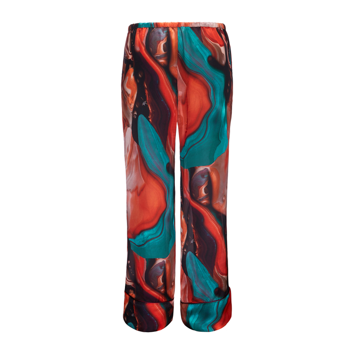 SOLEIL WIDE LEG SILKY PANTS