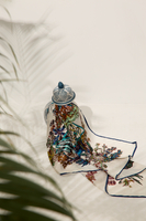 TRASIMENO SILK SCARF IN JUNGLE COD