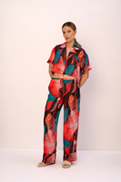 SOLEIL WIDE LEG SILKY PANTS 