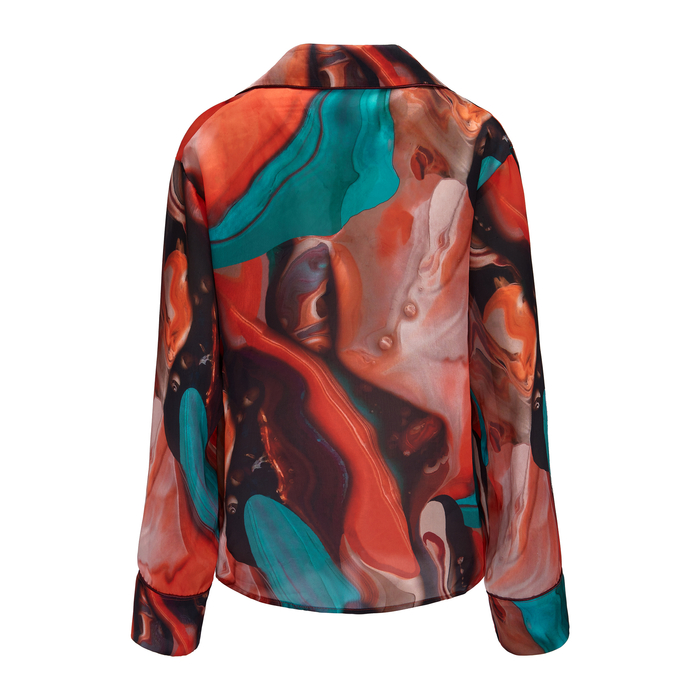 SOLEIL SILK BLEND LONG SLEEVED SHIRT
