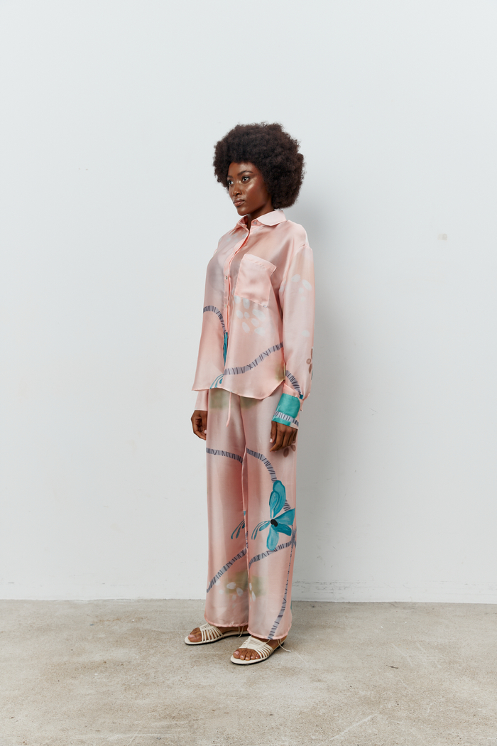 DŁUGIE SPODNIE ANTIBES PEACH PINK