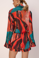 SOLE SHORTS WITH A BLEND OF SILK IN MULTICOLOR