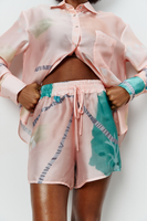 ANTIBES SHORTS IN PEACH PINK 