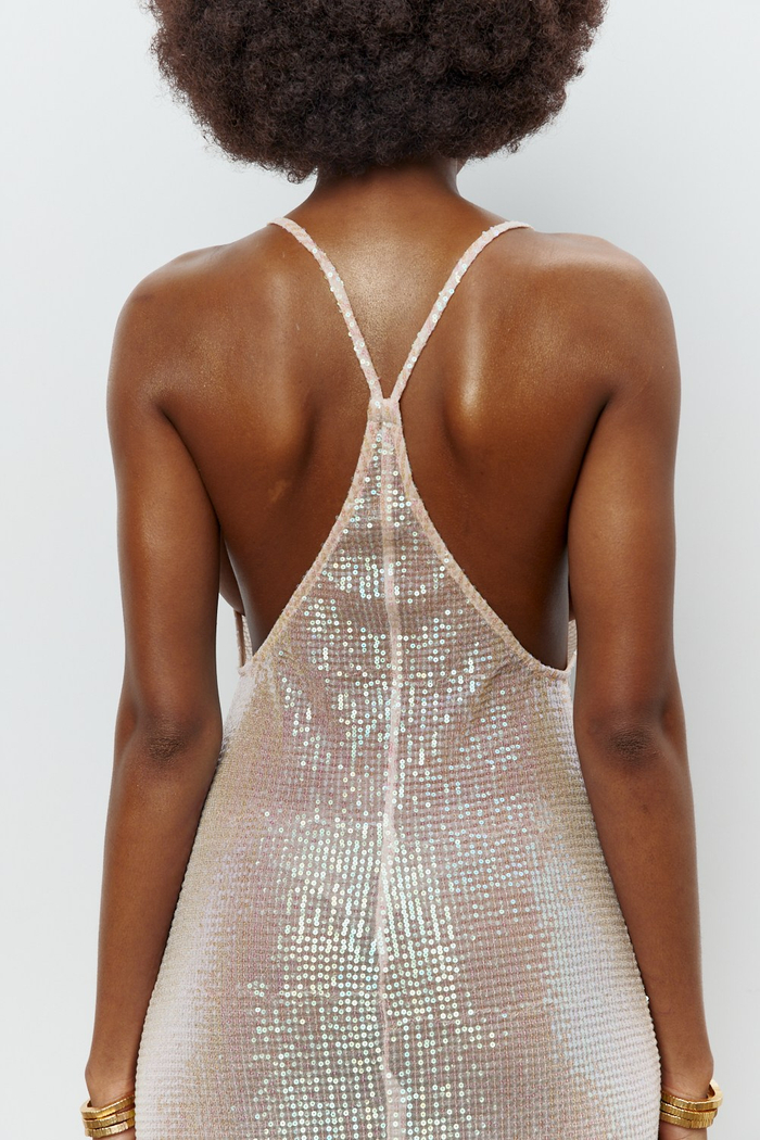 LONG SEQUINED ONLIMP DRESS