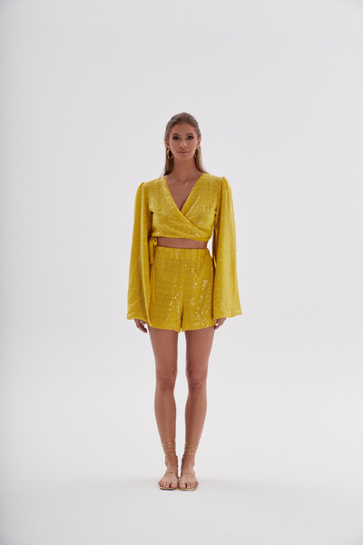 DUBAI SILK BEADED SHORTS