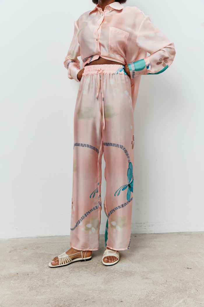 DŁUGIE SPODNIE ANTIBES PEACH PINK