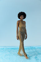 RHINESTONE CROCHET RIO MAXI DRESS