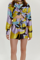 CERVO SHORTS WITH COLORFUL PRINT